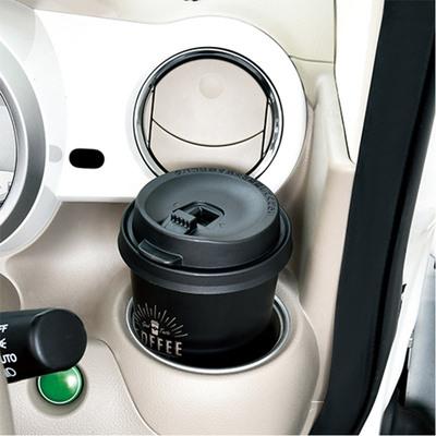 日本seiwa创意汽车用品多功能烟灰缸车内个性咖啡杯式车载烟缸